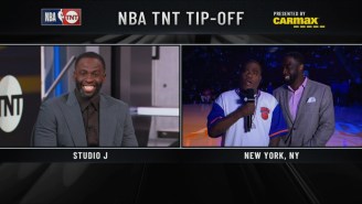 Tracy Morgan Showed Up On ‘Inside The NBA’ To Tell Draymond Green ‘Don’t Talk Crap About’ The Knicks