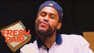Dave East Is Gonna Glass His Fresh Pair Of Custom Sneakers