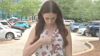 A Reporter Realized At Pretty Much The Worst Time That Her Shirt Was On Inside Out