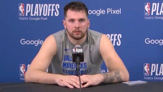 A Very NSFW Moment Interrupted Luka Doncic’s Press Conference After Game 2