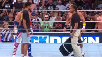 Tyrese Haliburton (With Brass Knuckles) And Jalen Brunson (With A Steel Chair) Kept Confronting One Another On WWE SmackDown
