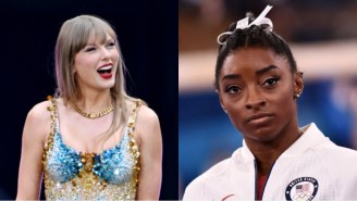 Taylor Swift Can’t Stop Watching Simone Biles’ Floor Routine Set To ‘Ready For It?’