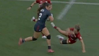 USA Rugby Star Ilona Maher Absolutely Threw A Japanese Player To The Ground On An Incredible Run