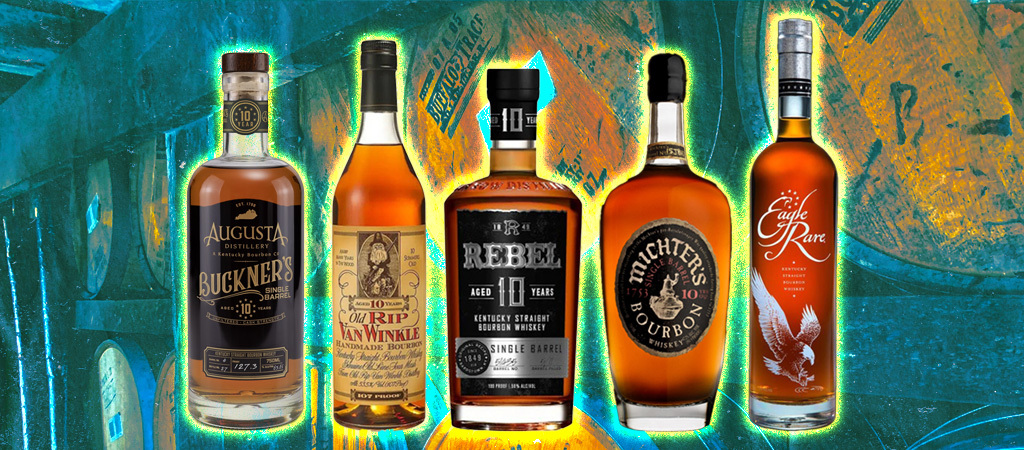 We Blind Tasted & Ranked The Best 10-Year Old Bourbons For 2024