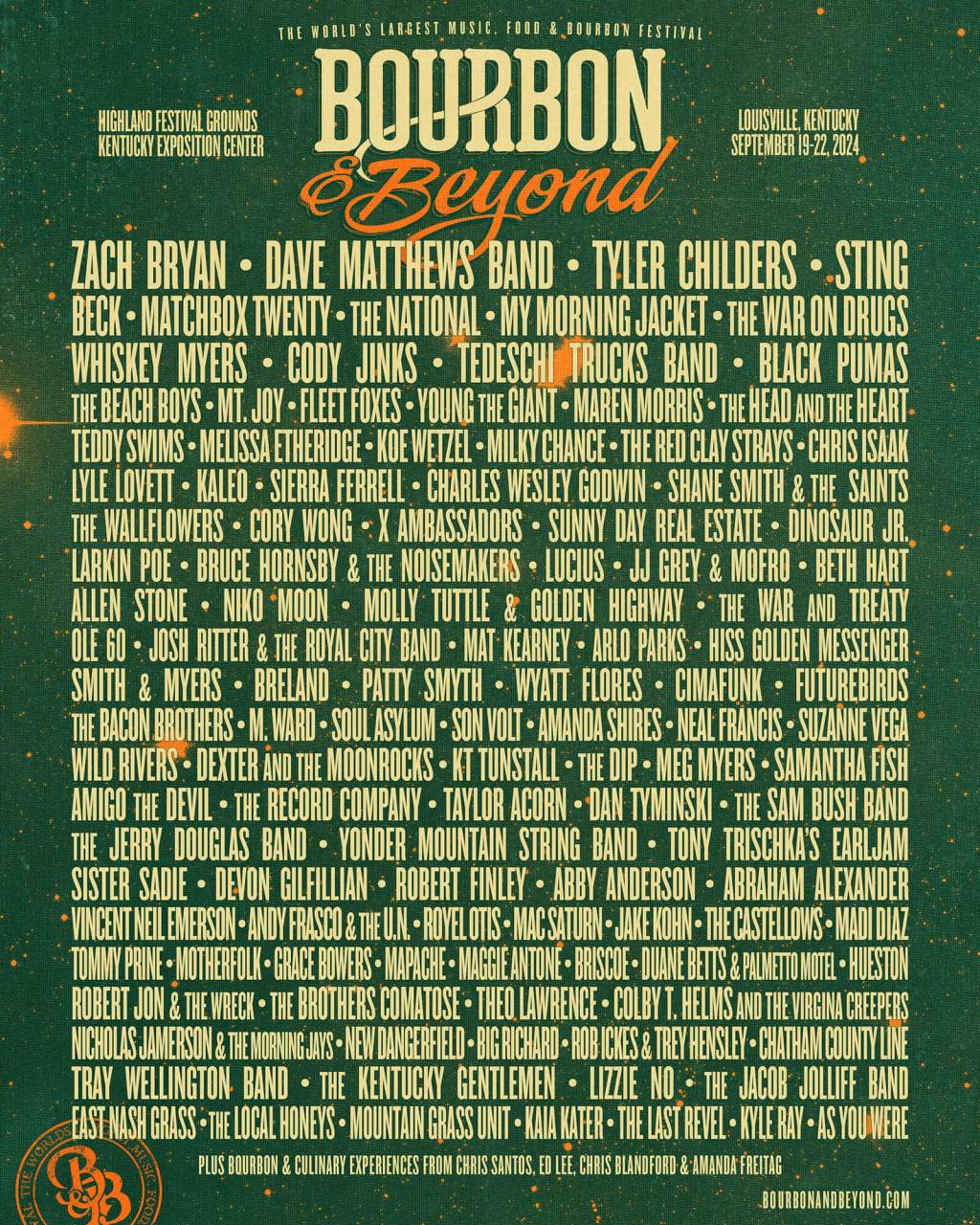 Bourbon & Beyond Lineup