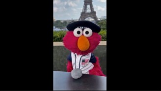 Elmo Brought His Beef With Rocco The Rock To The Paris Olympics