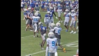 Malik Nabers And Kerby Joseph Swung On Each Other In The Latest Brawl At Giants-Lions Joint Practice