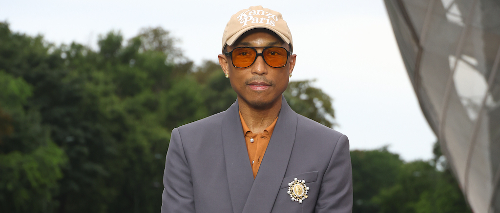 pharrell The Prelude To The Paris Games 2024 : Arrivals At Fondation Louis Vuitton