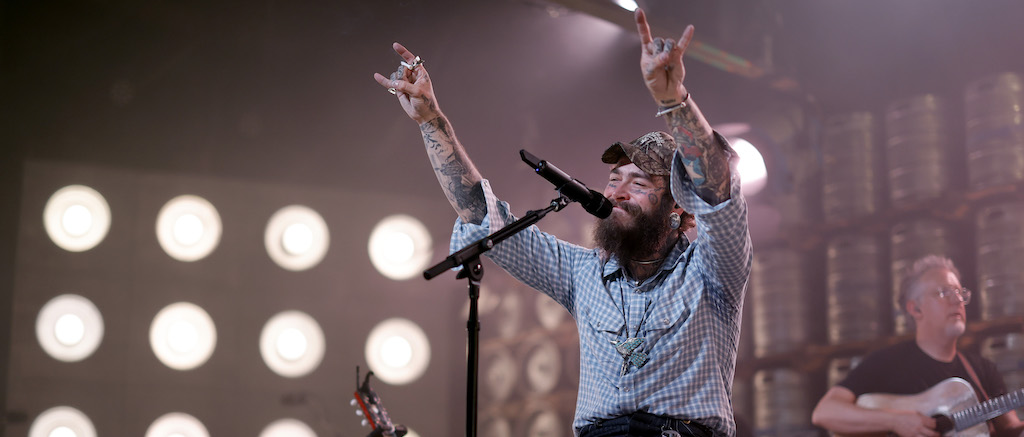 9x RIAA diamond-certified, GRAMMY¬Æ Award-nominated phenomenon Post Malone rocks out at Nashville's Marathon Music Works on Tuesday night as part of Bud Light's 'A Night in Nashville'