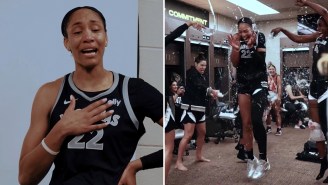 A’ja Wilson Delivered An Emotional Speech To The Aces After Making WNBA History Scoring 1000 Points This Season