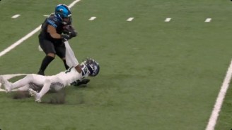 David Montgomery Flattened Devon Witherspoon With An Unbelievable Truck Stick