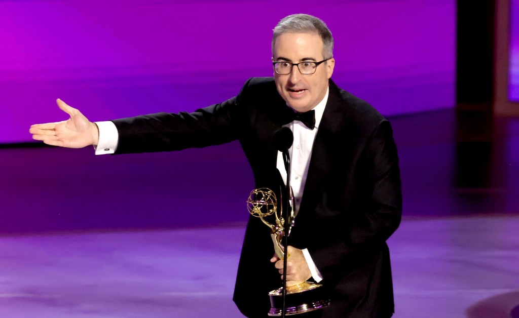 Emmy Producers Have Apologized To John Oliver For Cutting Off His Tribute To His Family’s Dead Dog