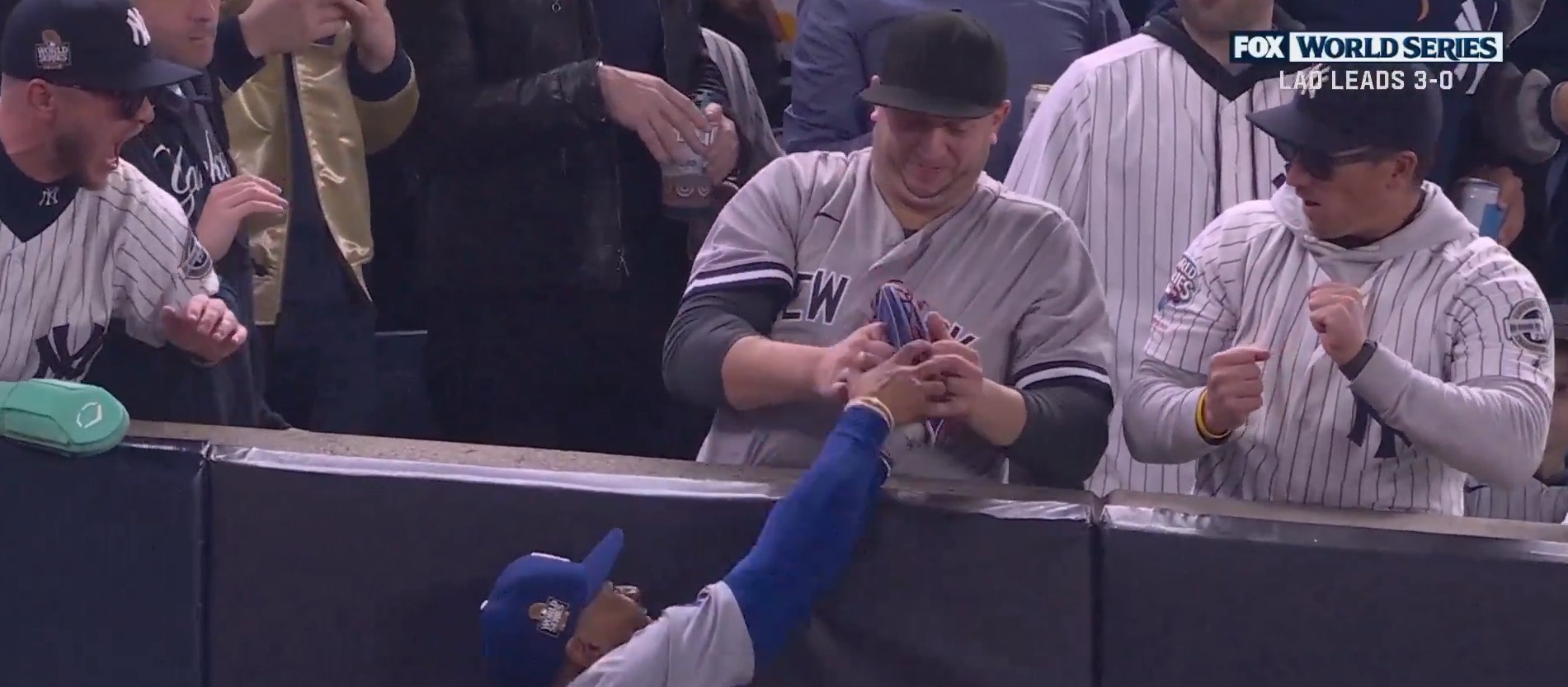 Yankees Fan Grabs Mookie Betts Glove And Rips The Ball Out