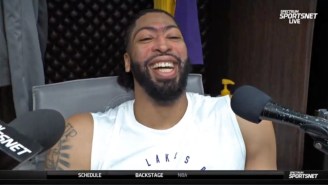 Anthony Davis Laughed About How The Lakers Finally Won A LeBron Milestone Game For Bronny’s Debut