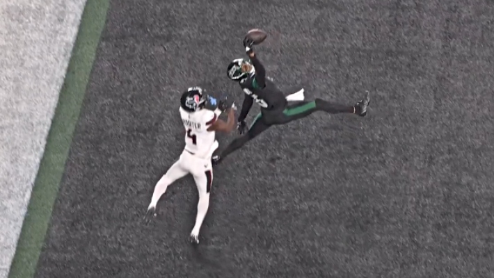 Garrett Wilson Made All-Time Great One-Handed Catch For A TD