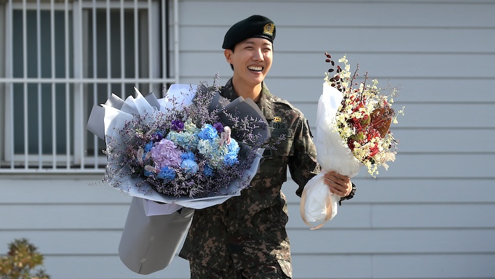 BTS' J-Hope Completes Military Service And Reunites With Jin