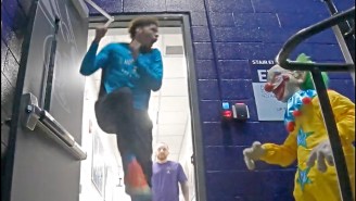 The Hornets Scared The Hell Out Of LaMelo Ball With A Creepy Clown On Halloween