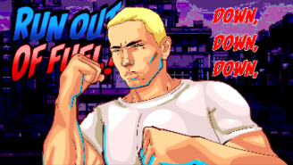 Eminem And JID’s 16-Bit ‘Fuel’ Lyrics Video Pays Homage To Old-School Arcades And Comic Books