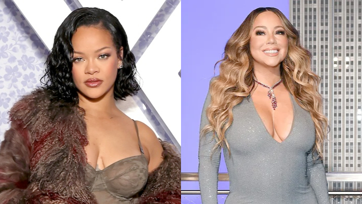 Rihanna Got Her Boob Signed By Mariah Carey