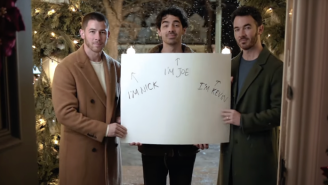 The Jonas Brothers Parody ‘Love Actually’ In A Promo For Their Disney+ Christmas Special