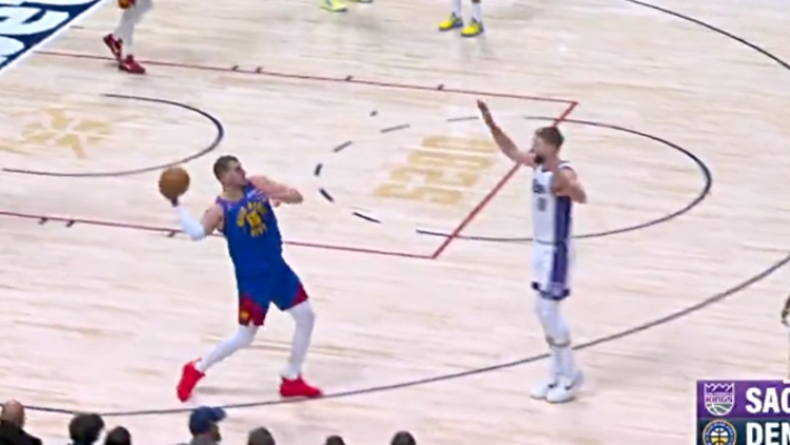 Nikola Jokic Did An Impressive Bo Nix Impression As He Nonchalantly Made A Three-Quarter Court Shot