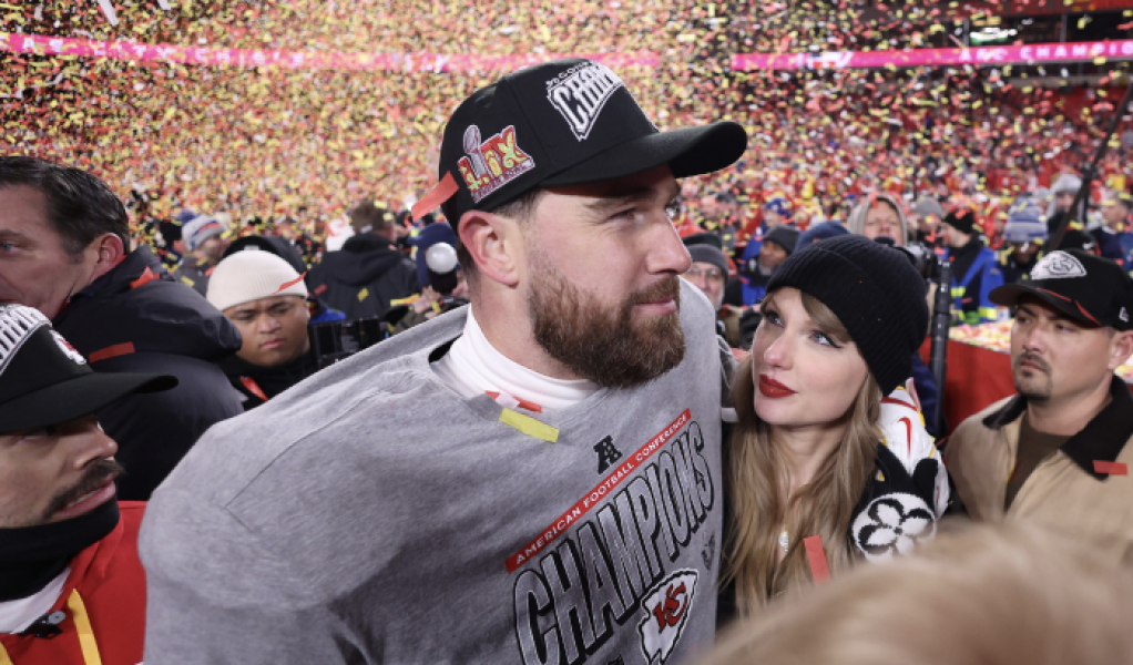 Taylor Swift Looks Delighted By Travis Kelce’s Song Choice After The Chiefs Made The Super Bowl