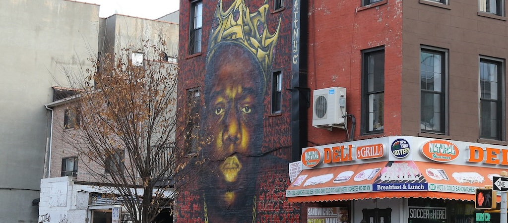 The Notorious B.I.G. Mural in Brooklyn