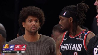 The Blazers Bench Was Shocked Like Everyone Else When The Luka-AD Trade Broke During Their Win Over Phoenix