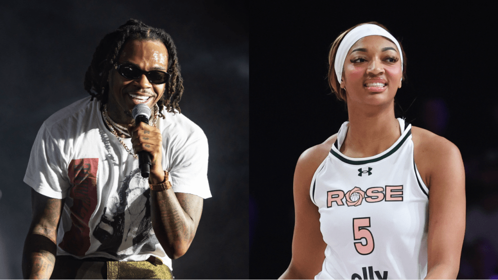 Gunna Appears To Send A Flirty Courtside Shot At Angel Reese During Unrivaled Game