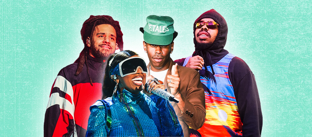missy elliott, tyler the creator, j cole, and earl sweatshirt(1024x450)