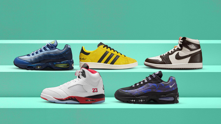 SNX: This Week’s Best Sneaker Drops, Featuring The Jordan 5 Fire Red, Noel Gallagher-Themed Adidas And More!
