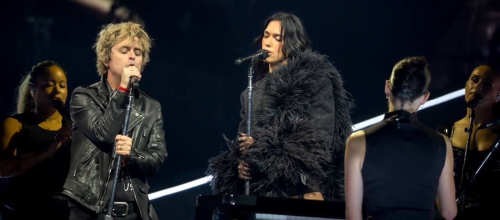 Billie Joe Armstrong Dua Lipa Madison Phipps top