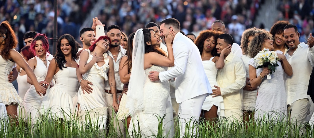 Bad Bunny Super Bowl Halftime Show wedding 2026 getty
